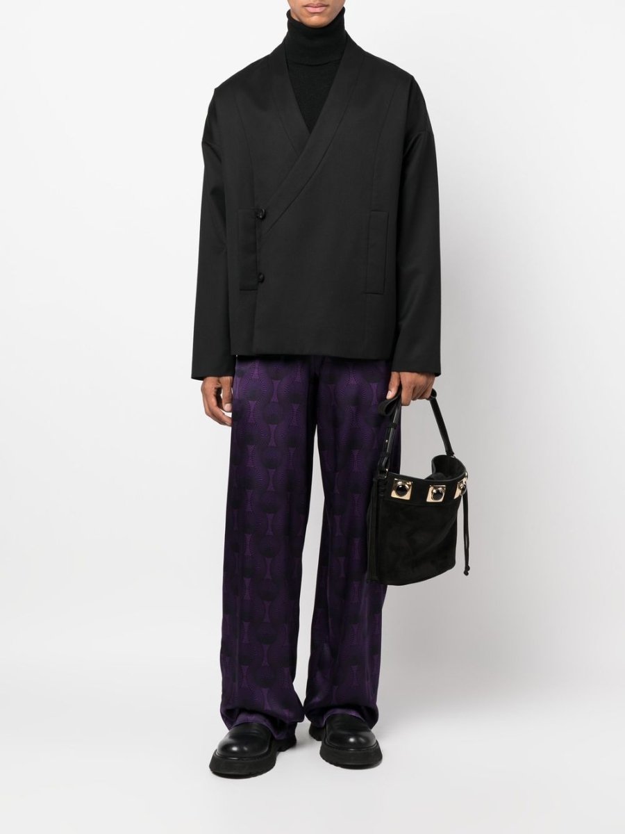 OZWALD BOATENG Trousers Purple - mondo moda griffe